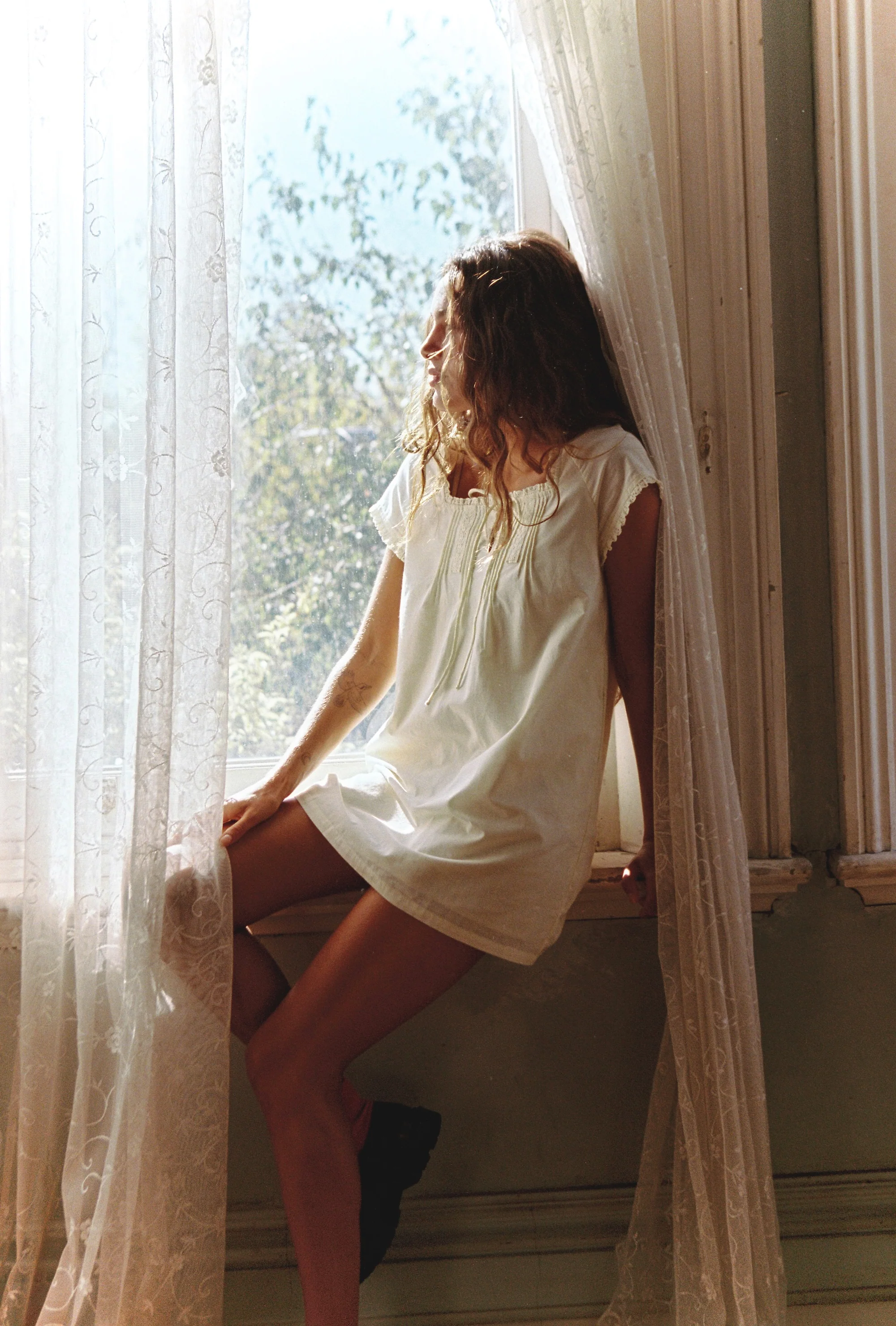 Amelia Mini Dress - Buttercream - Image 3