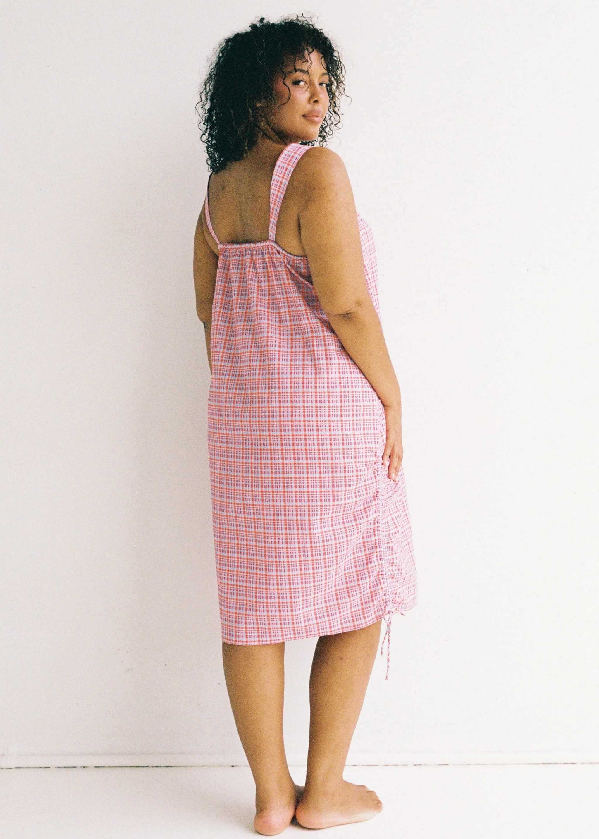 Bella Midi Dress - Picnic Check - Image 6