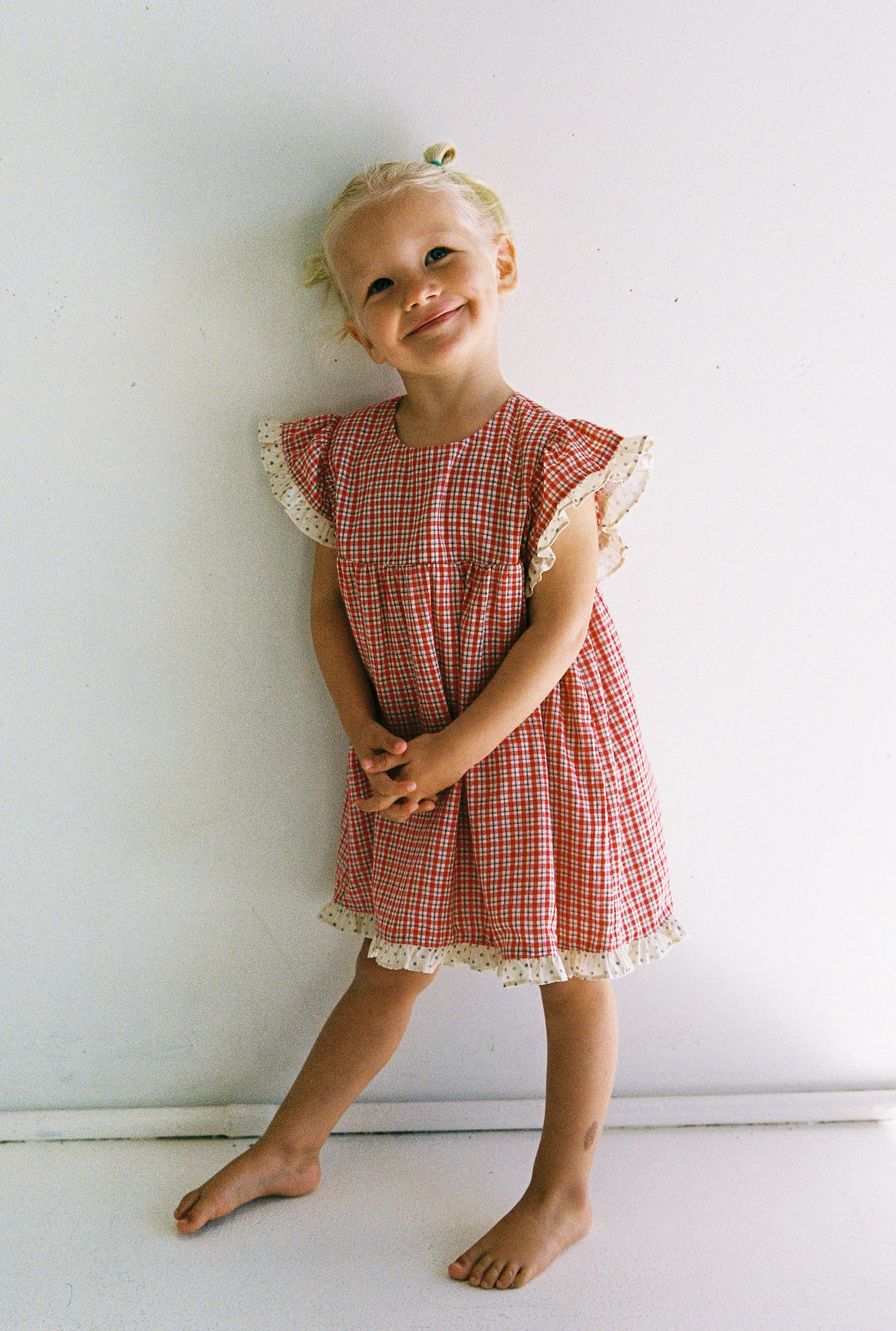 Daisy Dress - Red Check - Image 6